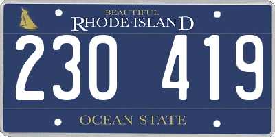 RI license plate 230419