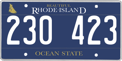 RI license plate 230423