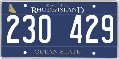 RI license plate 230429