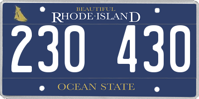 RI license plate 230430