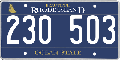 RI license plate 230503