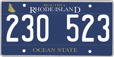 RI license plate 230523