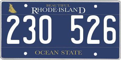 RI license plate 230526