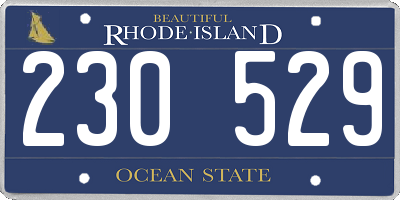 RI license plate 230529