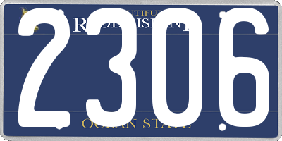 RI license plate 2306