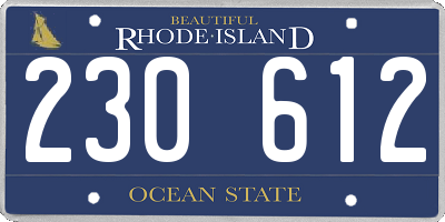 RI license plate 230612