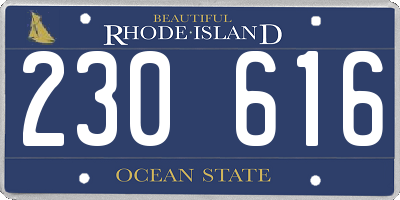 RI license plate 230616