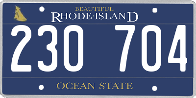 RI license plate 230704
