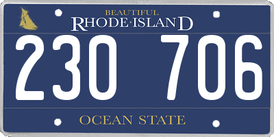 RI license plate 230706