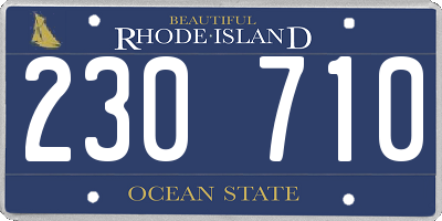 RI license plate 230710
