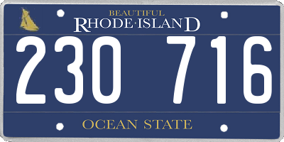 RI license plate 230716