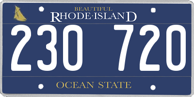 RI license plate 230720