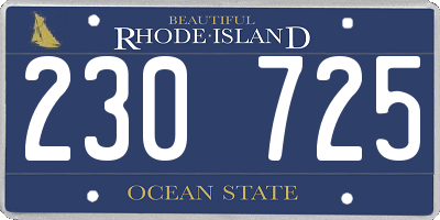 RI license plate 230725