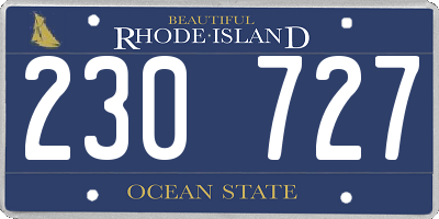 RI license plate 230727