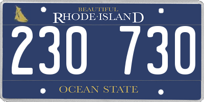 RI license plate 230730