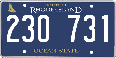 RI license plate 230731