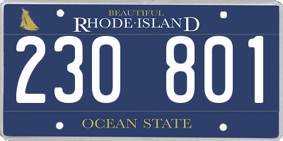 RI license plate 230801