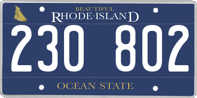 RI license plate 230802
