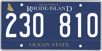RI license plate 230810