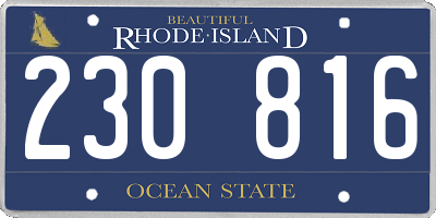 RI license plate 230816