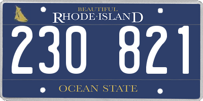 RI license plate 230821