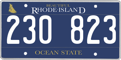 RI license plate 230823
