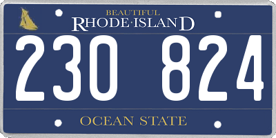 RI license plate 230824