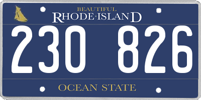 RI license plate 230826