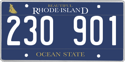 RI license plate 230901