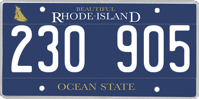 RI license plate 230905