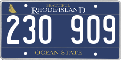 RI license plate 230909