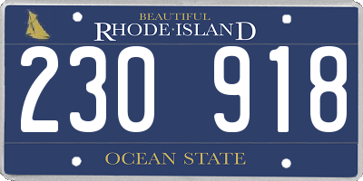 RI license plate 230918