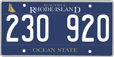 RI license plate 230920