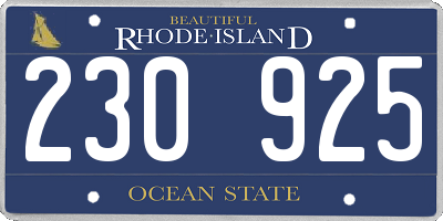 RI license plate 230925