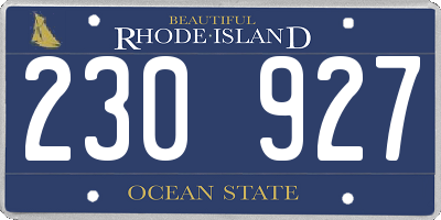 RI license plate 230927