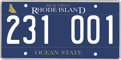 RI license plate 231001