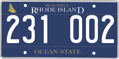 RI license plate 231002