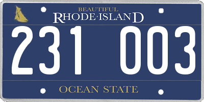 RI license plate 231003