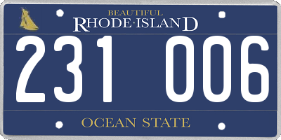 RI license plate 231006