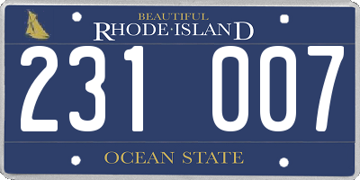 RI license plate 231007