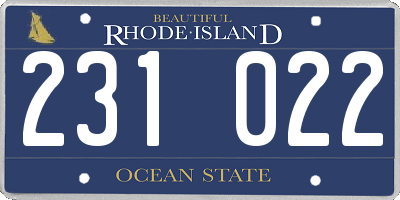 RI license plate 231022