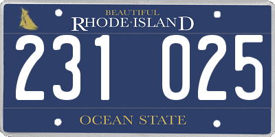 RI license plate 231025