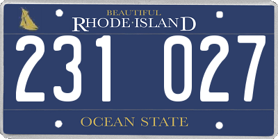 RI license plate 231027
