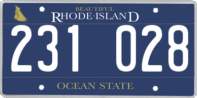 RI license plate 231028