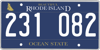 RI license plate 231082