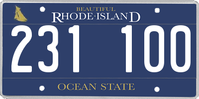 RI license plate 231100