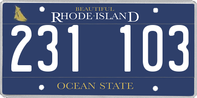 RI license plate 231103