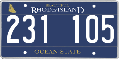 RI license plate 231105