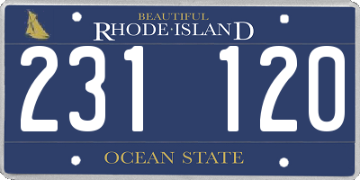 RI license plate 231120