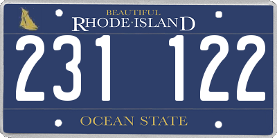 RI license plate 231122